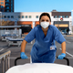 Image for article titled Frustrated Hospital Worker Rounds Up Gurneys Patients Failed To Put in Parking Lot Corrals